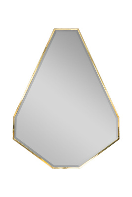 Зеркало в металлической раме (золото) KFG088